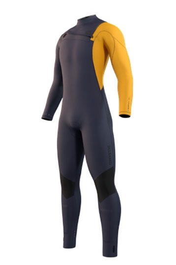 Mystic Marshall 5/3 Frontzip 2022 Wetsuit XS: Blue / Mustard