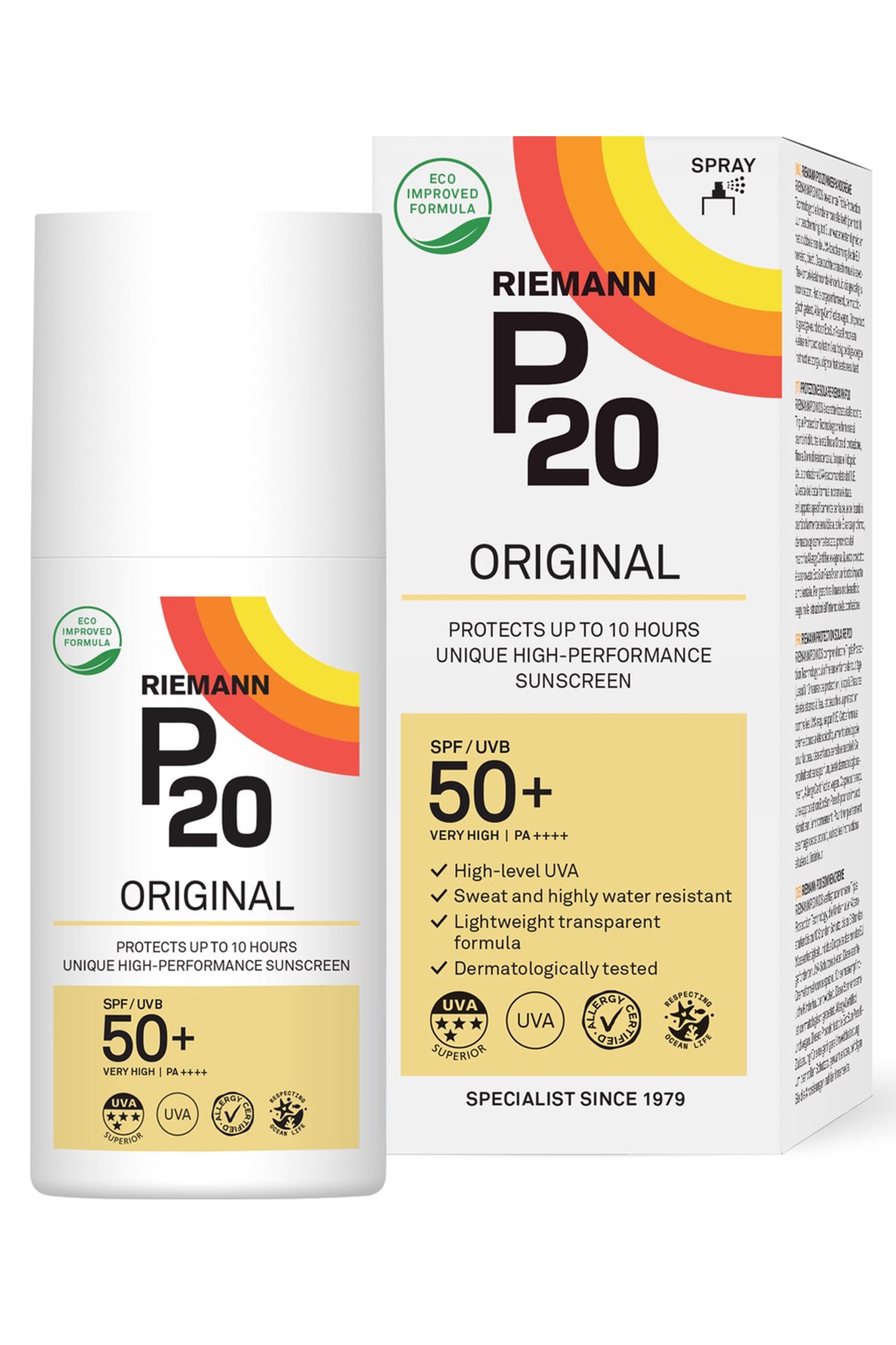 Riemann-P20 Sunscreen SPF50 Spray 175ml