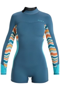 Roxy-Swell Series 2/2 Springsuit Longarm Shorty Backzip Wetsuit