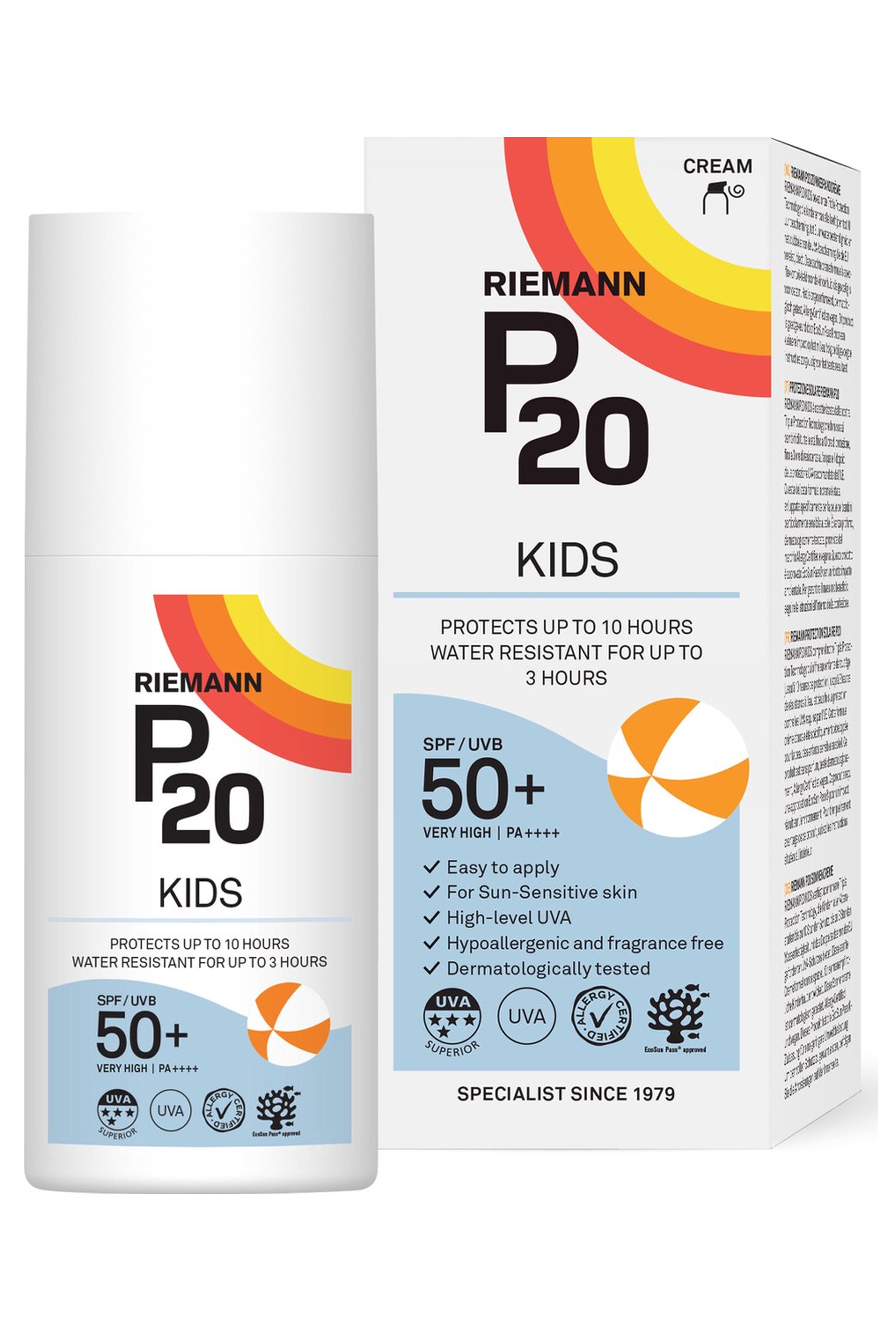 Riemann-P20 Sunscreen Kids SPF50+ 200ml Cream