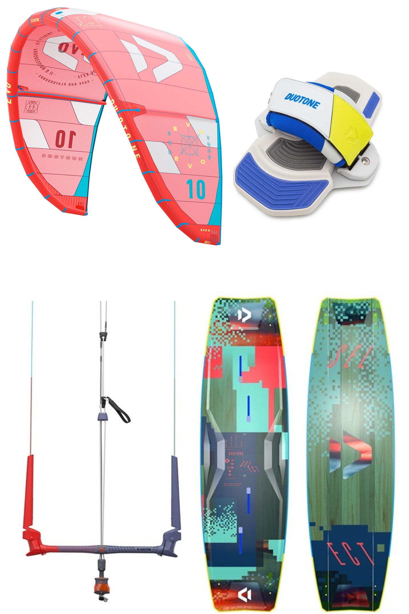 Duotone Kiteboarding-Evo + Select 2023 Kitesurf Set