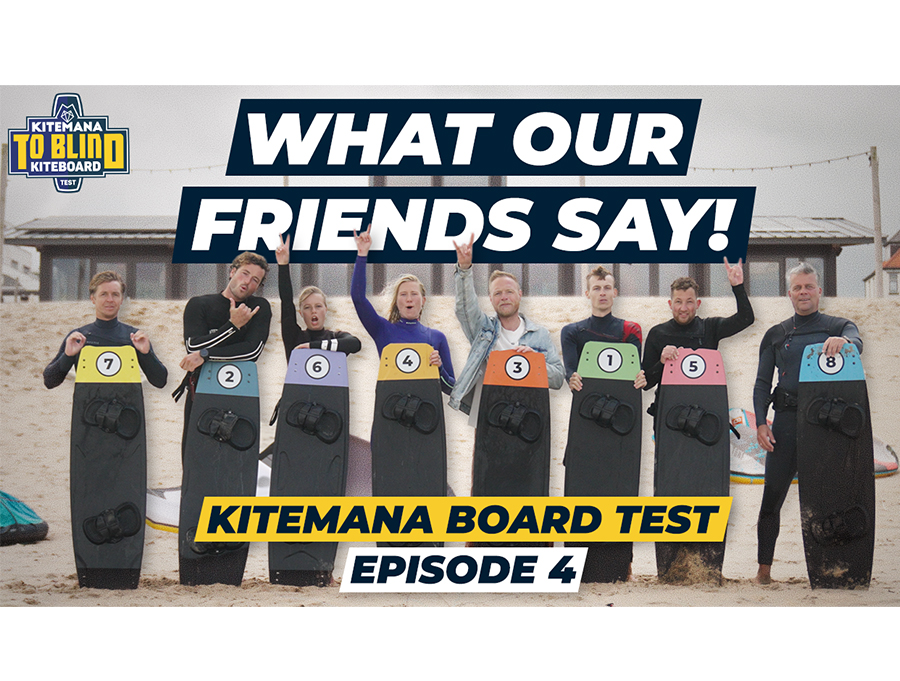 Kitemana to Blind: Kiteboard Test - Test results